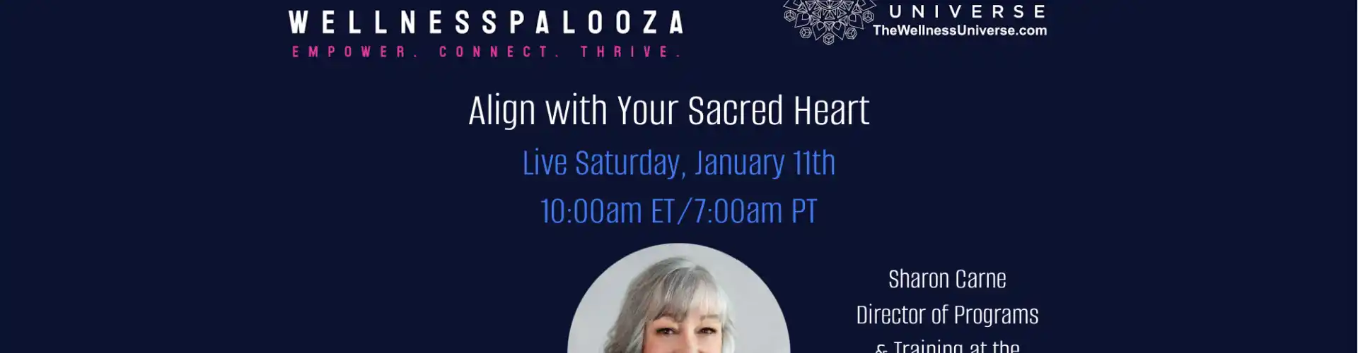 Wellnesspalooza 2025 與 Sharon Carne 一起與您的聖心對齊 - Online Class by The Wellness Universe